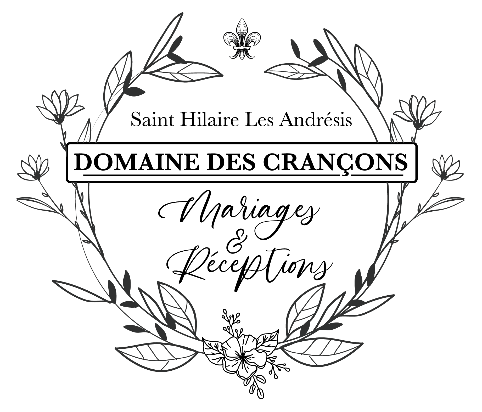 Logo Domaine des Crançons - Salle de reception de mariages et événements professionnels